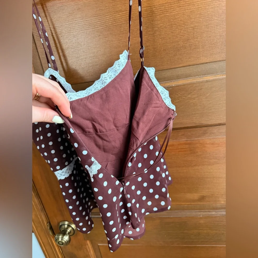 Altard State Katarina Empire Polka Dot Tank 🤎 - Picture 4 of 7